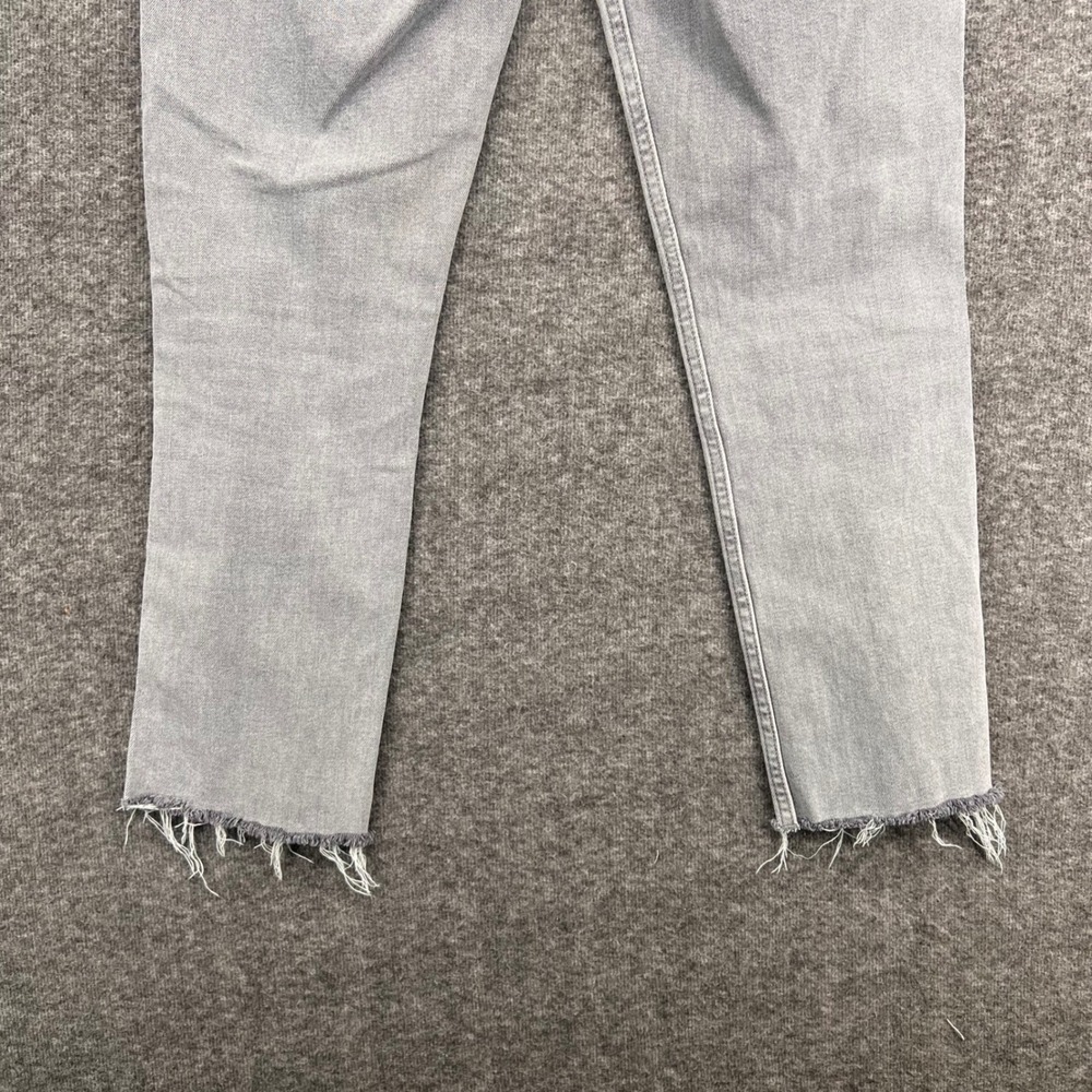 Gap Womens Vintage Slim Sky High Jeans Gray Raw Hem Size 27 4 Short Stretch - Picture 8 of 14